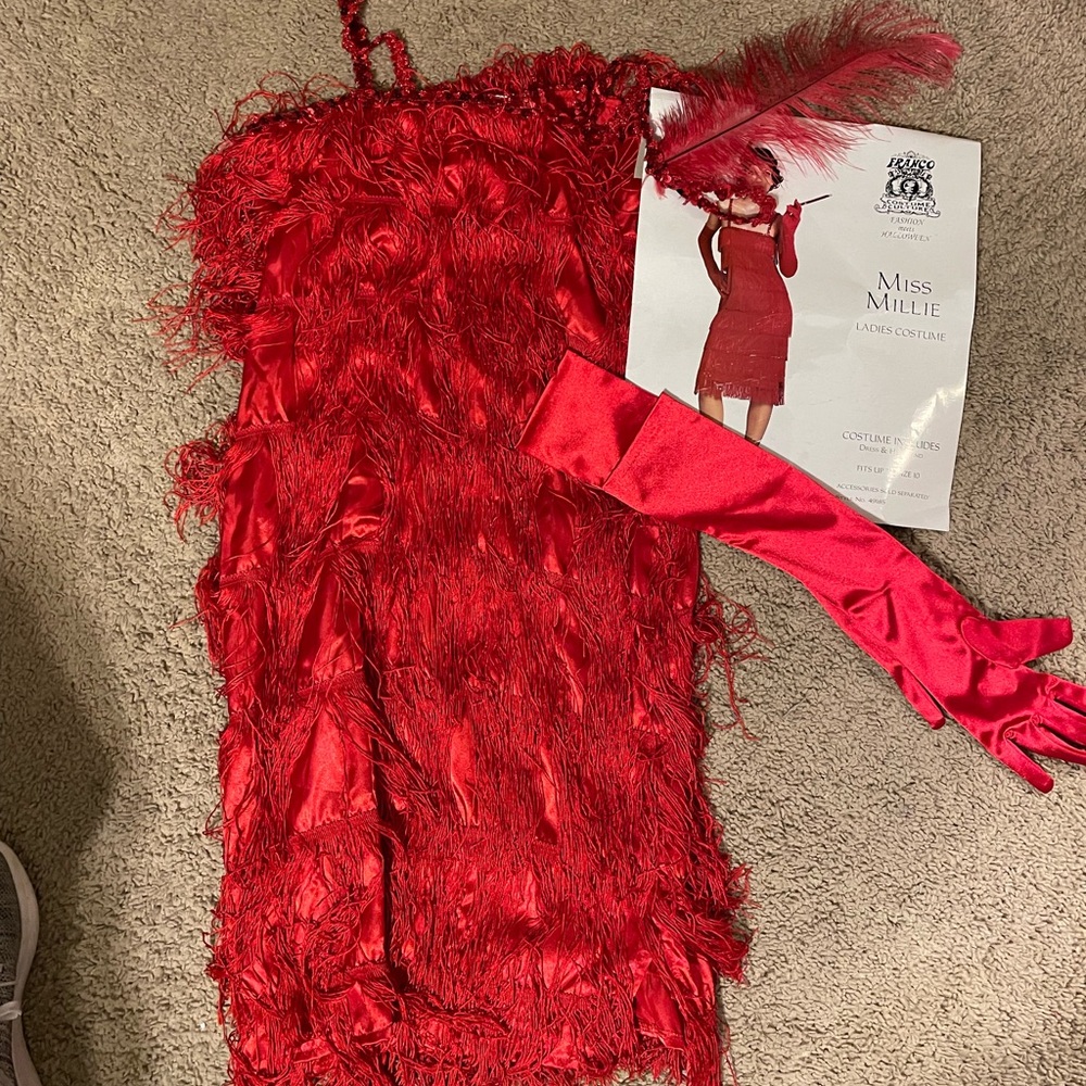 Halloween Costume! 

Miss Millie Ladies Flapper Costume- Fits up to size 10